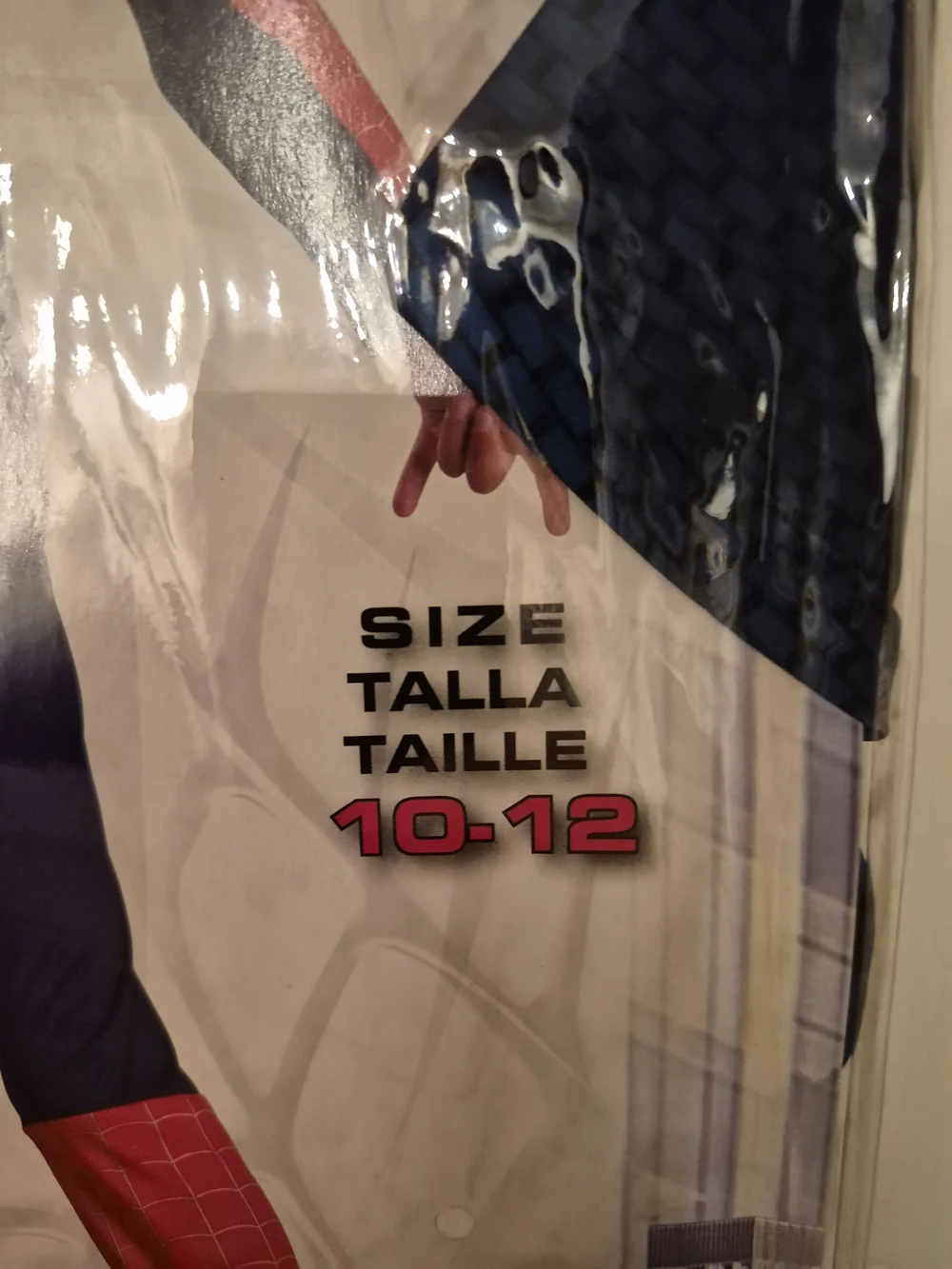 New In Packaging Marvel Spider-Man Kids Costume Size 10/12